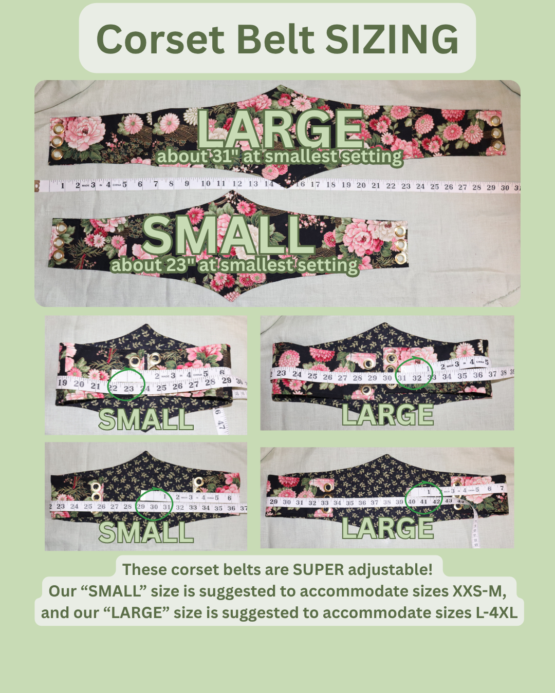 Custom Embroidered Corset Belt