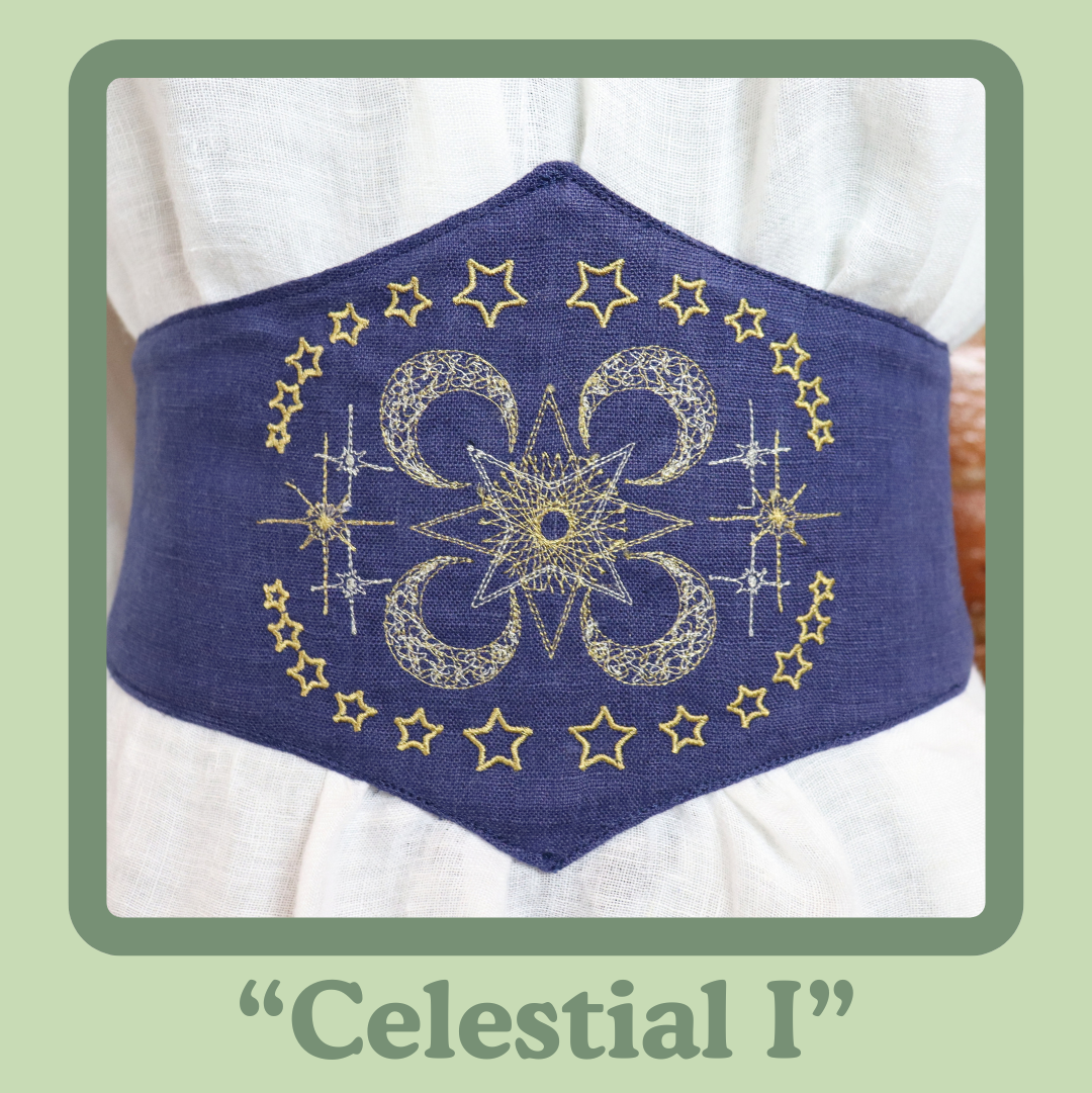 Embroidered Corset Belt