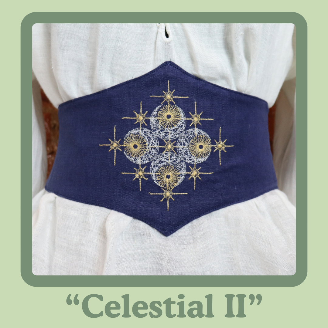 Embroidered Corset Belt