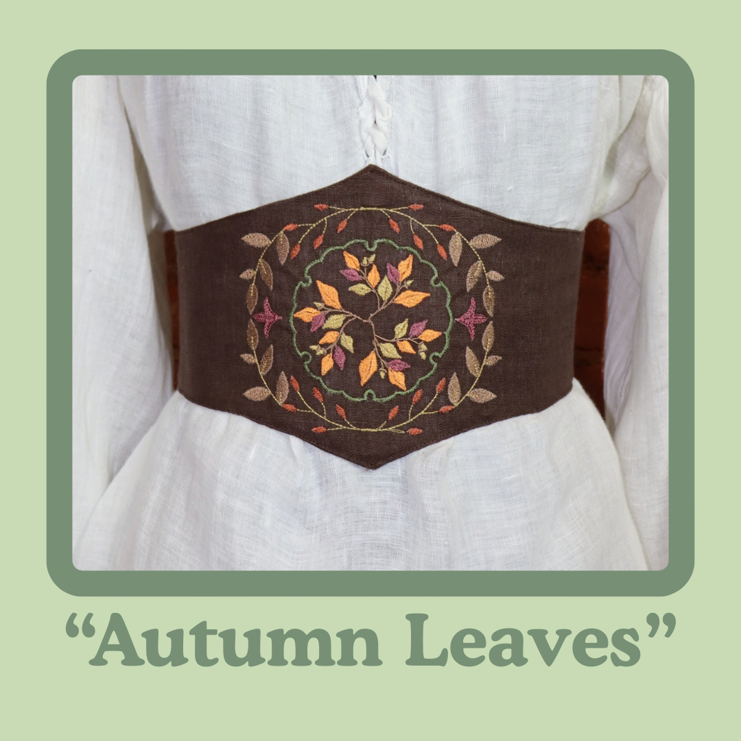 Embroidered Corset Belt