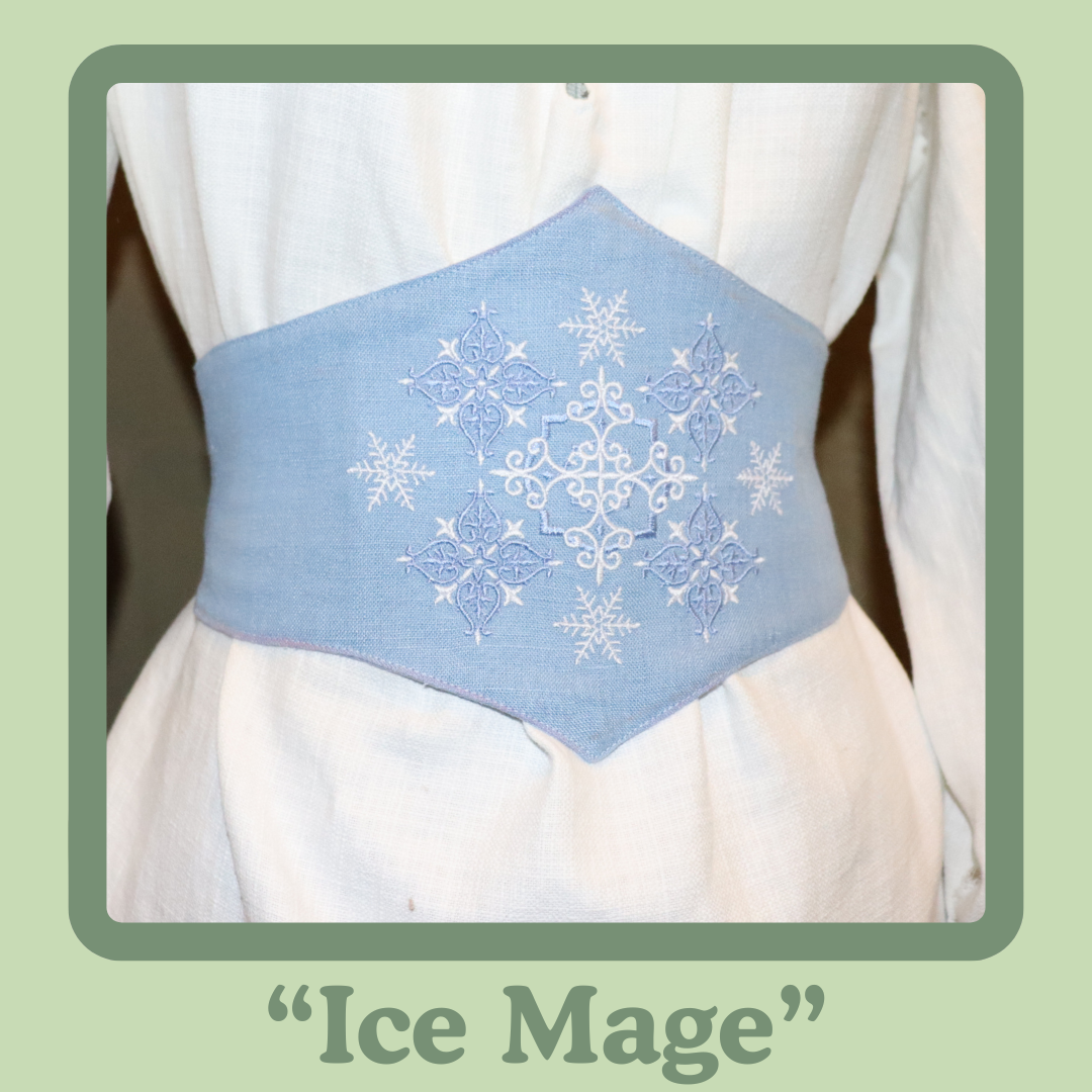 Embroidered Corset Belt