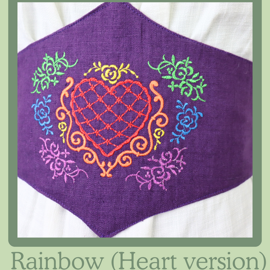 LGBTQ Pride Embroidered Corset Belt