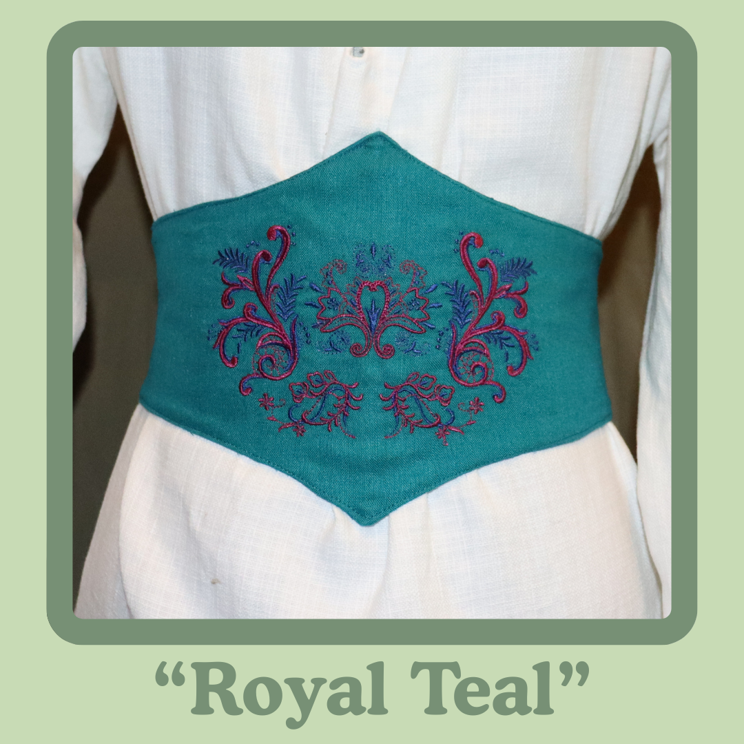 Embroidered Corset Belt