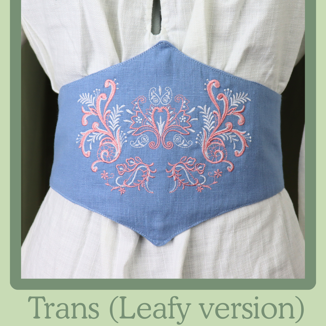LGBTQ Pride Embroidered Corset Belt