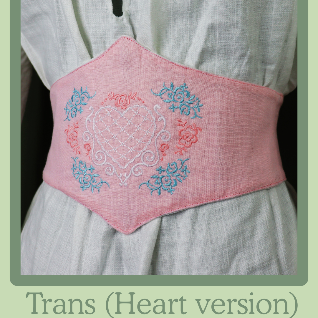 LGBTQ Pride Embroidered Corset Belt