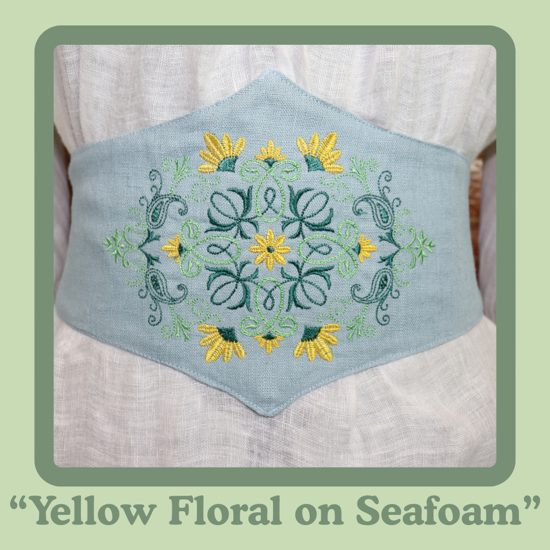 Embroidered Corset Belt