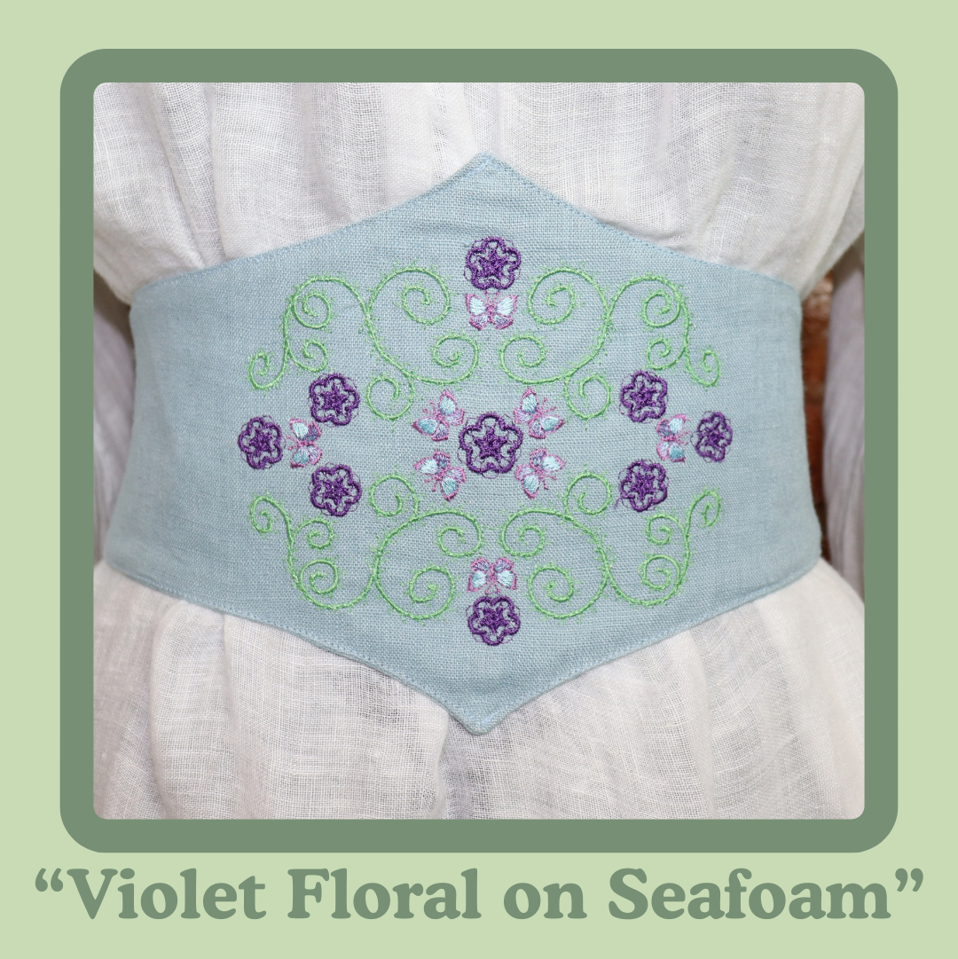 Embroidered Corset Belt