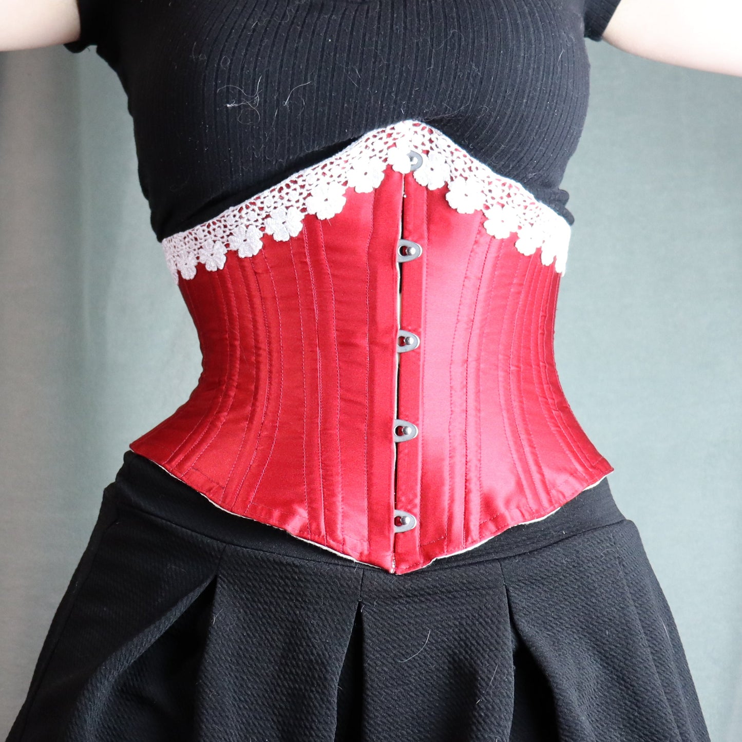 Underbust Corset with Trim (poly satin)