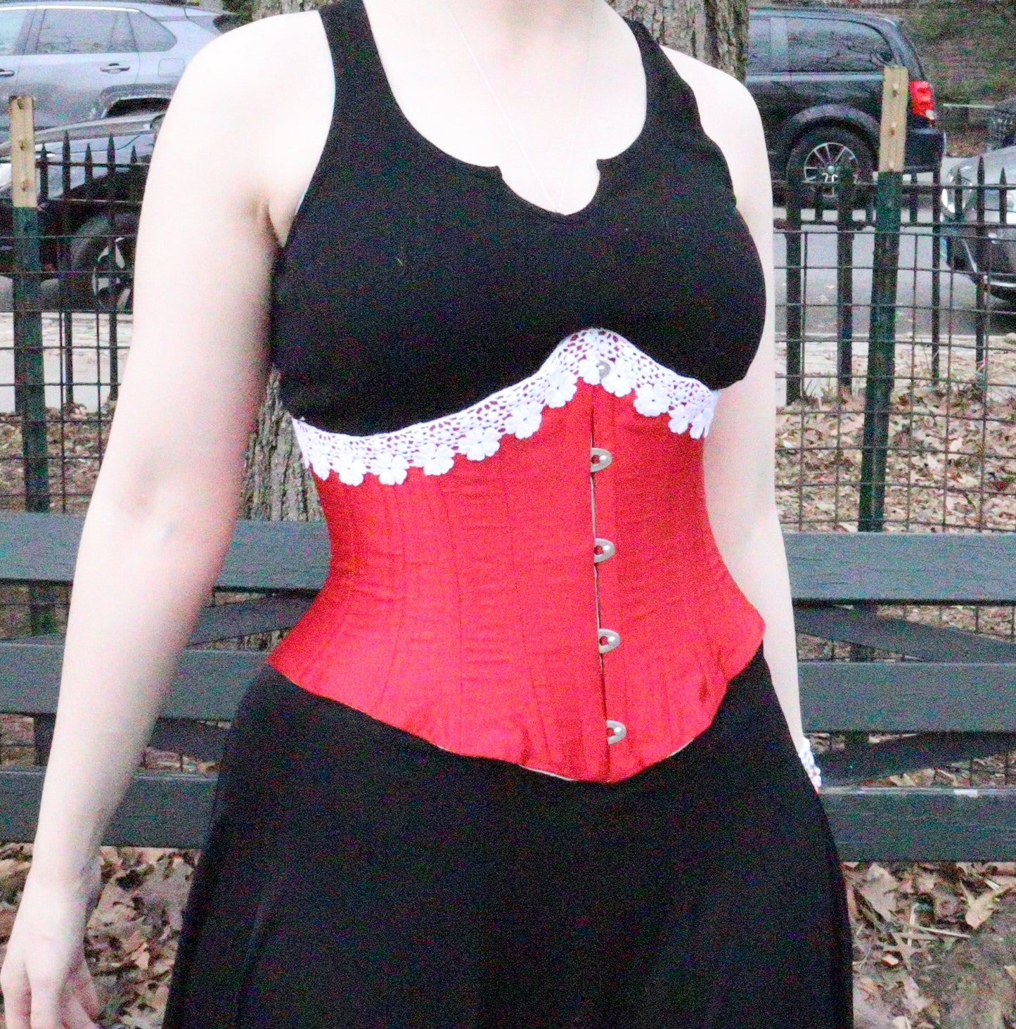 Underbust Corset with Trim (poly satin)