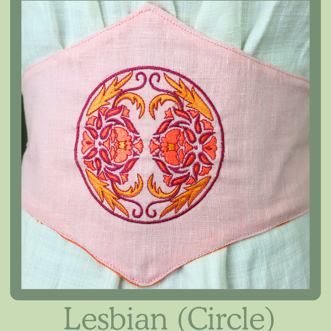 LGBTQ Pride Embroidered Corset Belt