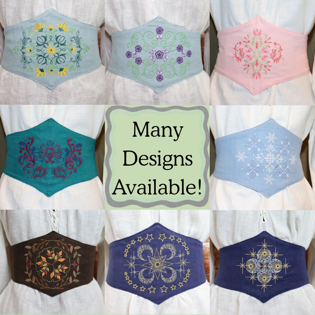 Embroidered Corset Belt